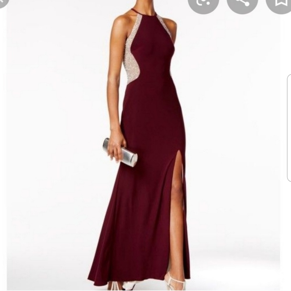 Xscape long beaded gown
